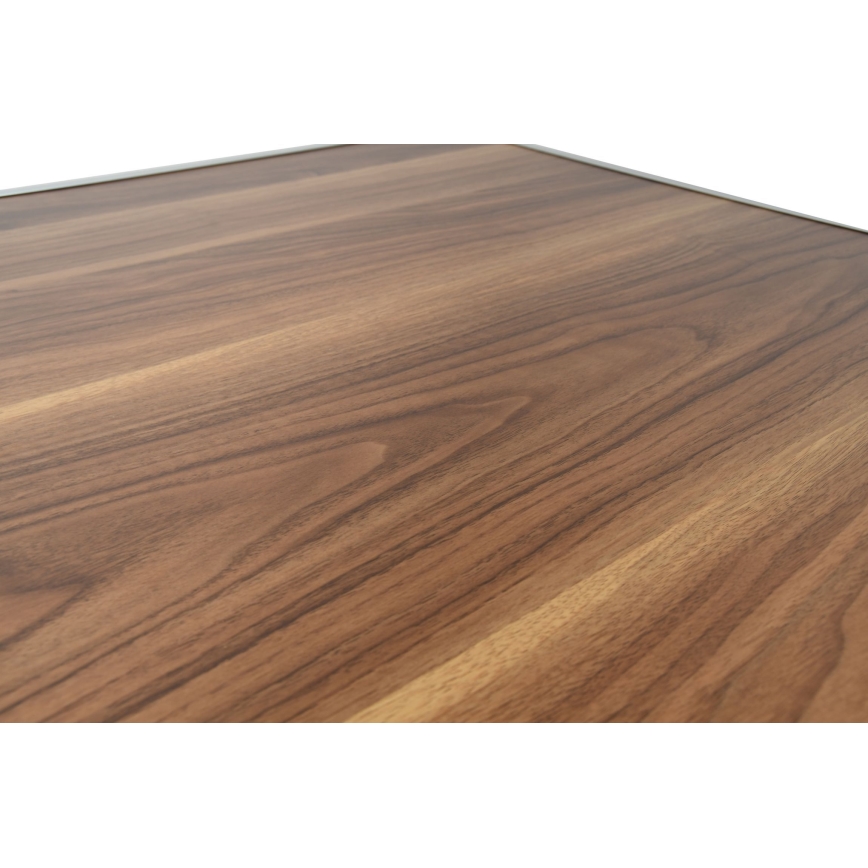 Sklopivi sto za kampovanje braon/mat hrom