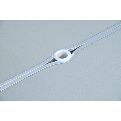 Sklopivi kamperski sto sa stolicama, bela/mat hrom