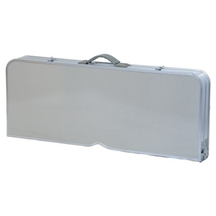 Sklopivi kamperski sto sa stolicama, bela/mat hrom