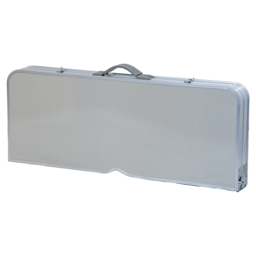 Sklopivi kamperski sto sa stolicama, bela/mat hrom