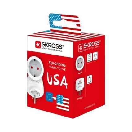 SKROSS - Putni adapter za SAD, 15 A