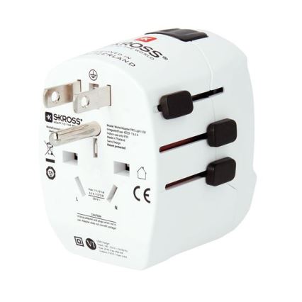Putni adapter PRO Light USB AC45PD - World, UK + USA + AUS/CN, USB-A i USB-C 45W