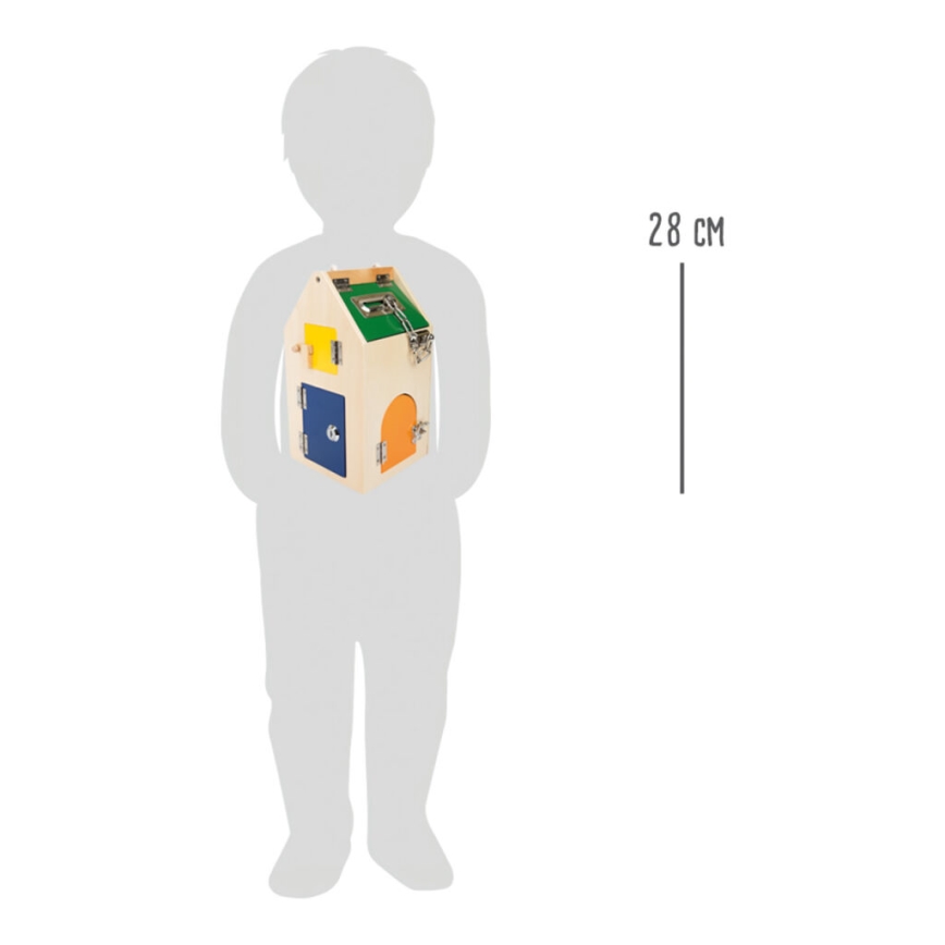 Small Foot - Kućica za razvoj motorike sa bravama