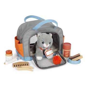 Small Foot - Plišana mačka sa setom za negu