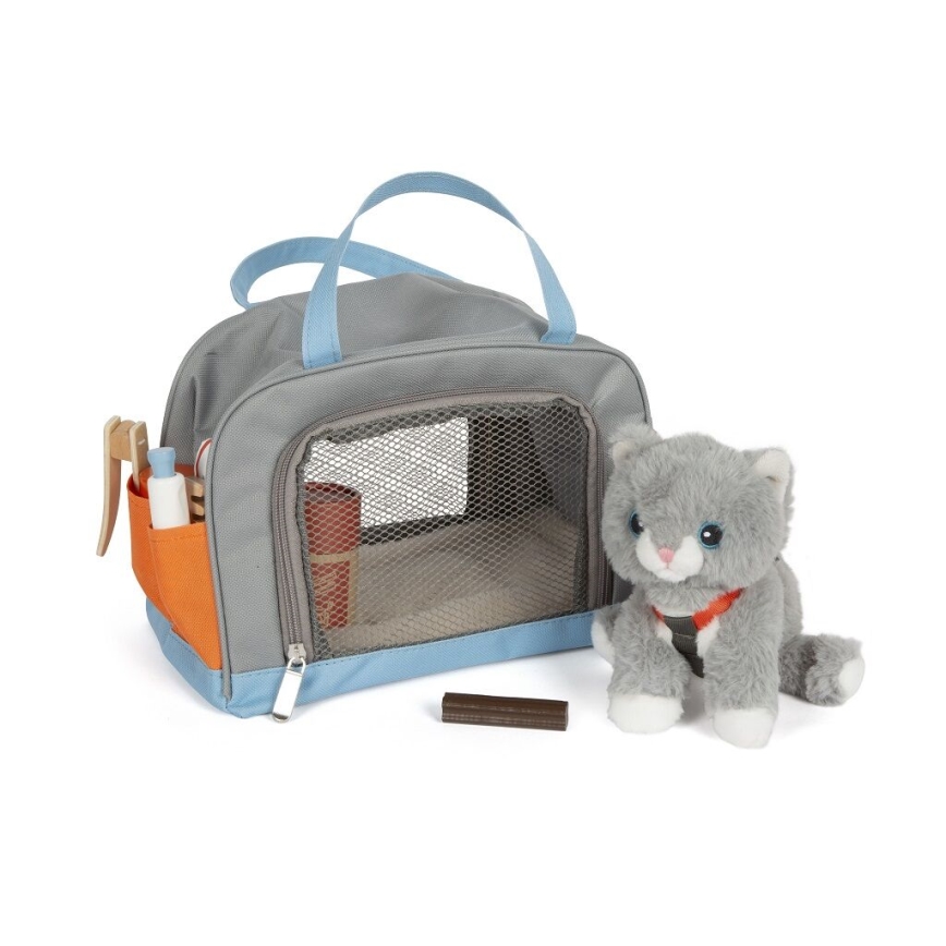 Small Foot - Plišana mačka sa setom za negu