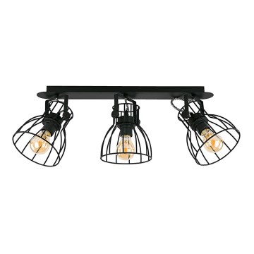 Smerno rasvetno telo ALANO BLACK 3xE27/60W/230V