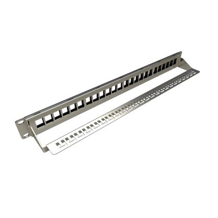 Solarix - 19 modularni prazan 24-portni patch panel 1U
