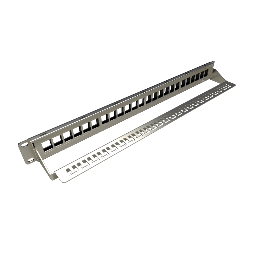 Solarix - 19 modularni prazan 24-portni patch panel 1U