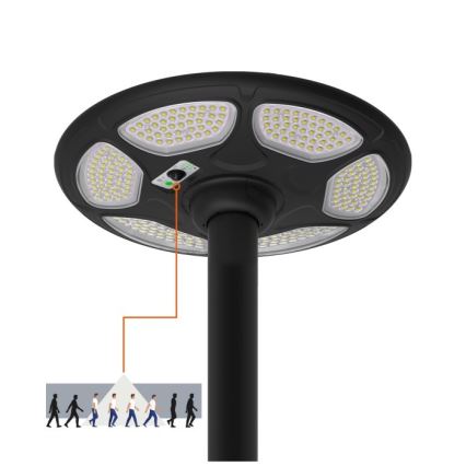 LED solarna ulična lampa sa senzorom SOLSUMI LED/25W/3,2V IP54 25000 mAh + daljinsko upravljanje