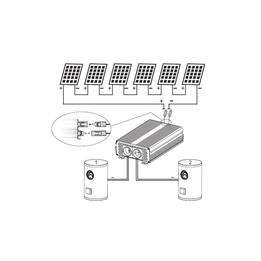 Solarni inverter za grejanje vode ECO Solar Boost MPPT-3000 3kW