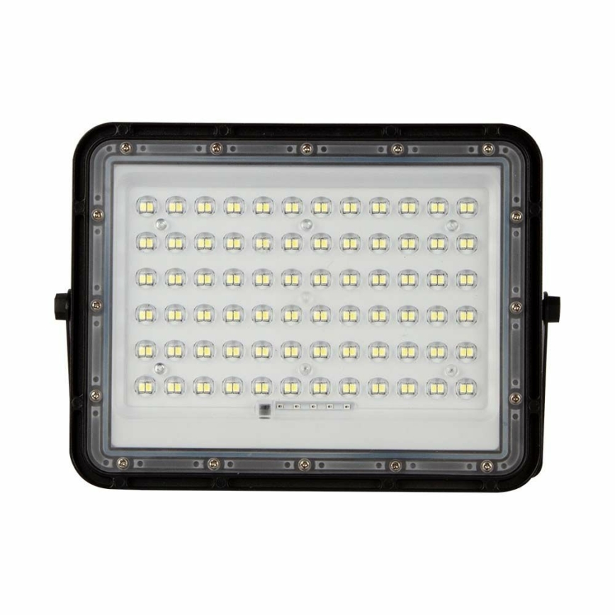 LED spoljni prigušiva solarni reflektor LED/15W/3,2V IP65 6400K 12000 mAh crna + daljinski upravljač