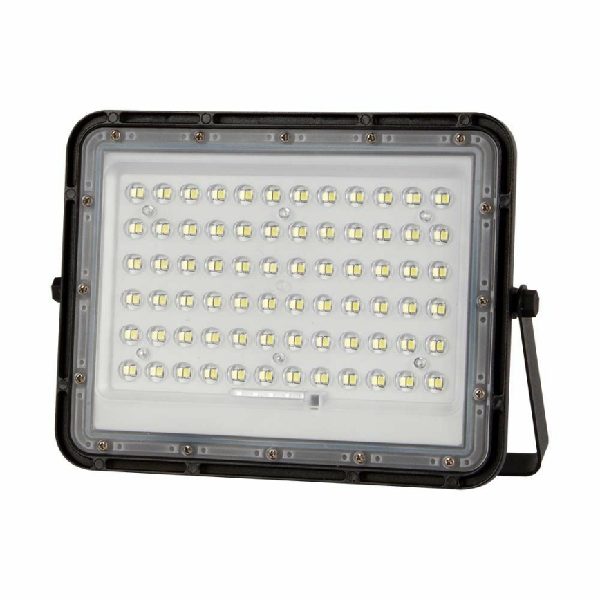LED spoljni prigušiva solarni reflektor LED/15W/3,2V IP65 6400K 12000 mAh crna + daljinski upravljač