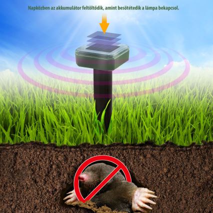Solarni repelent za glodare 1,2V 80 mAh IP44