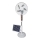 Solarni stajaći ventilator 15 W/4 V/230 V, 120 cm, beli