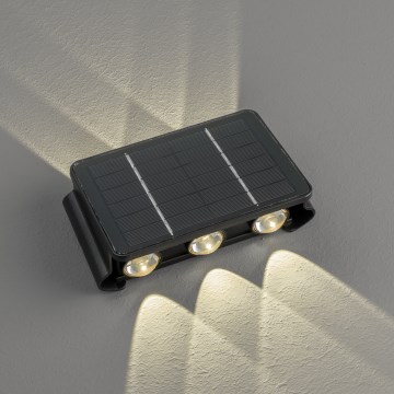 Solarno LED zidno svetlo sa senzorom, 2W/5V, IP54, 1300 mAh
