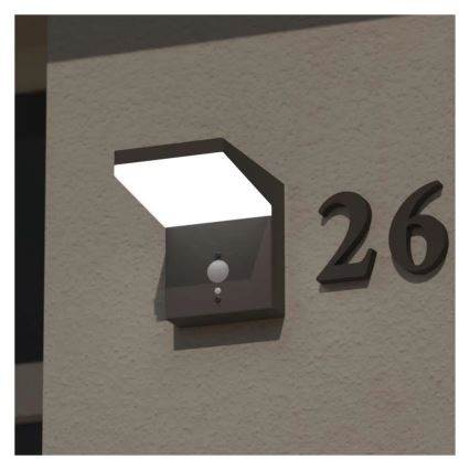 Solarno LED zidno svetlo sa senzorom LED/4,4W/3,7V 2200 mAh IP44