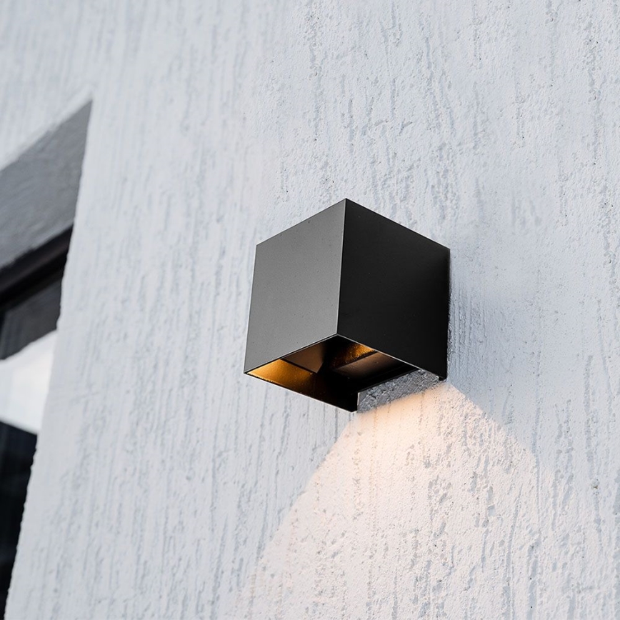 LED solarno zidno svetlo sa senzorom LED/9W/5V 3000/4000/5000K IP65 2600 mAh antracit