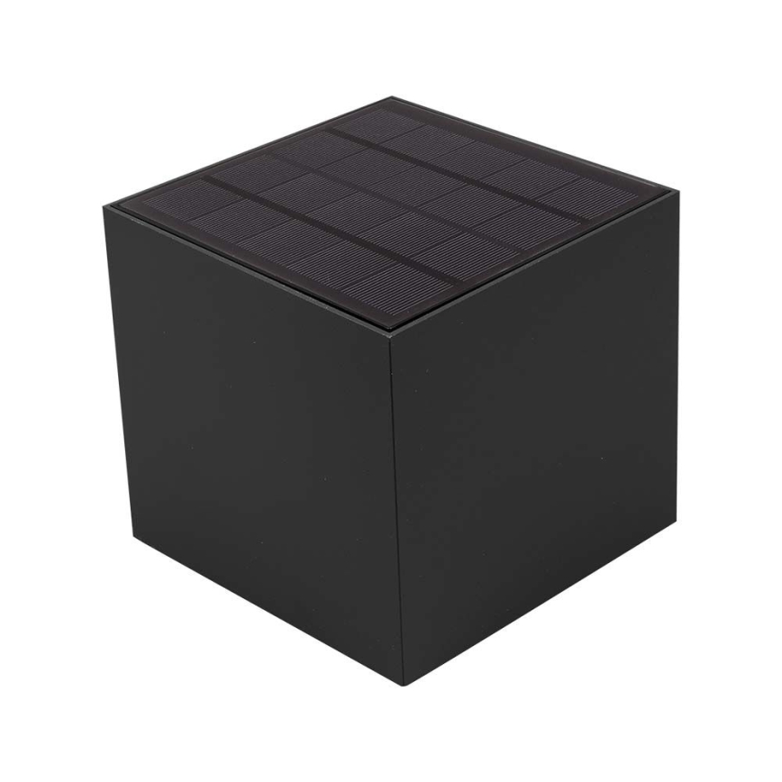 LED solarno zidno svetlo sa senzorom LED/9W/5V 3000/4000/5000K IP65 2600 mAh antracit