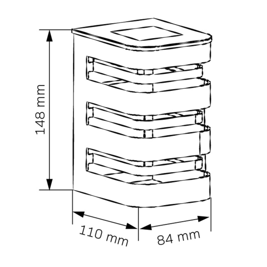 Solarno zidno LED svetlo AGIDE LED/1,2V 300 mAh IP44