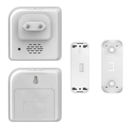 Komplet 2x bežičnih zvonaca 230V/3xAAA IP56 beli