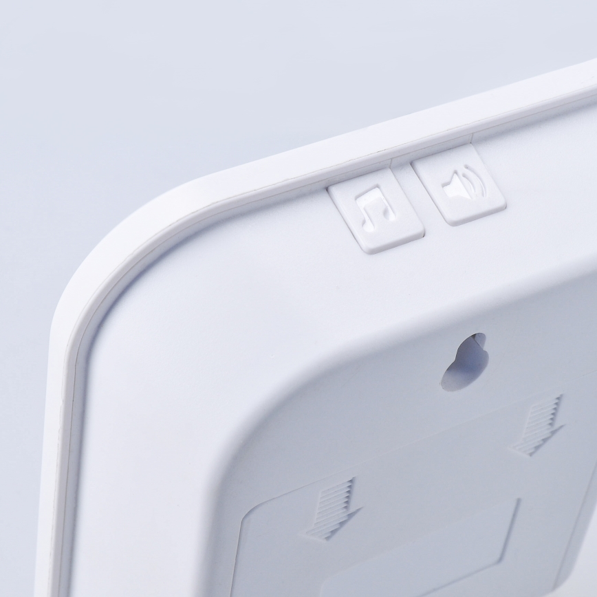 Bežično zvono na baterije 3V/3xAA IP44, belo