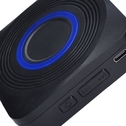 Bežični zvono na baterije 3V/3xAAA IP56 crno