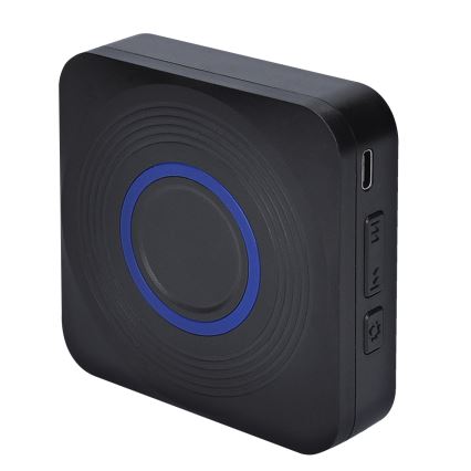 Bežični zvono na baterije 3V/3xAAA IP56 crno