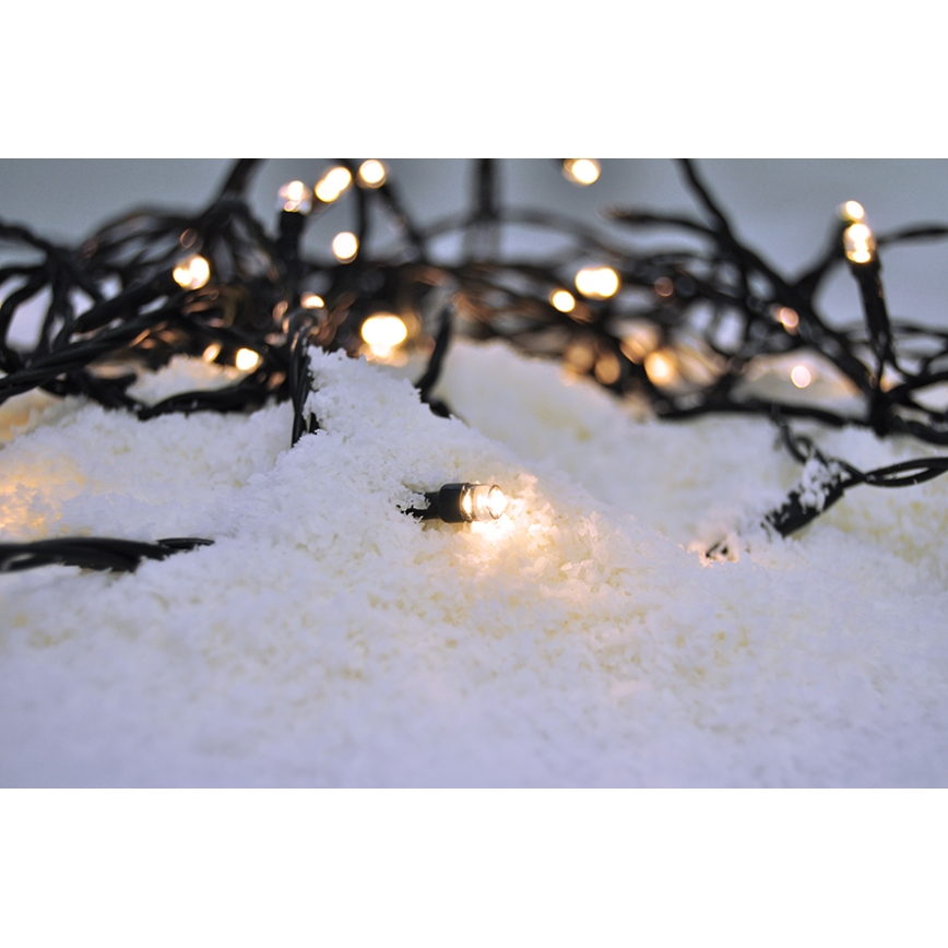 LED božićne spoljašnje lampice 400xLED / 8 funkcija, 25 m, IP44, topla bela