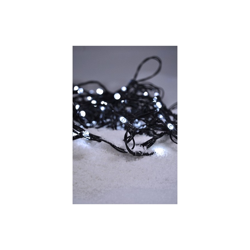 LED spoljašnji lanac 100xLED/8 funkcija 13m IP44 hladno belo