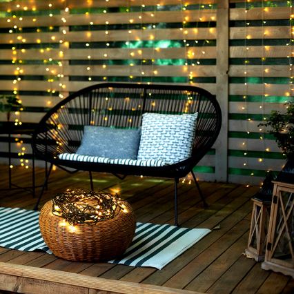 LED spoljni lanac 100xLED/8 funkcija IP44 13m topla bela