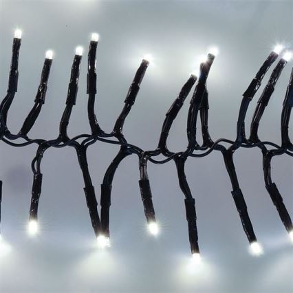 LED spoljna girlanda 576xLED/8 funkcija 8m IP44 hladno bela + daljinski upravljač