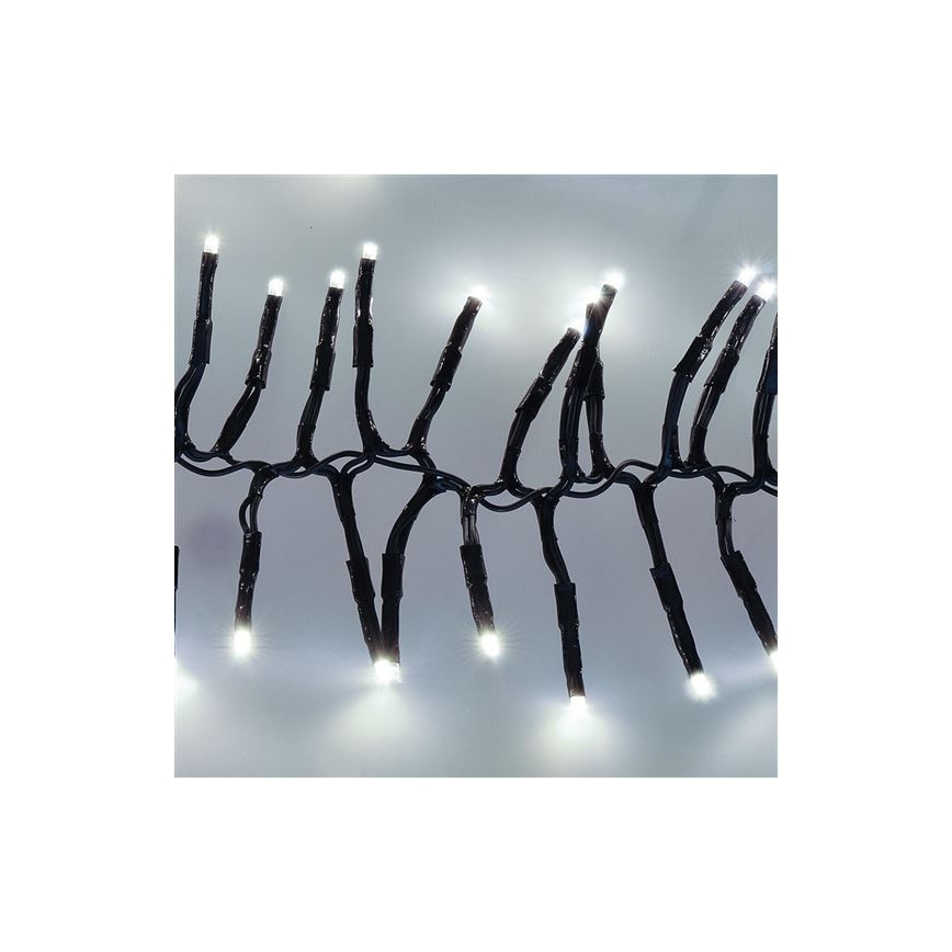 LED spoljna girlanda 576xLED/8 funkcija 8m IP44 hladno bela + daljinski upravljač