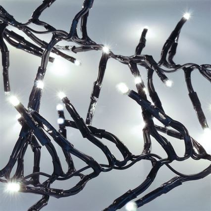 LED spoljna girlanda 576xLED/8 funkcija 8m IP44 hladno bela + daljinski upravljač