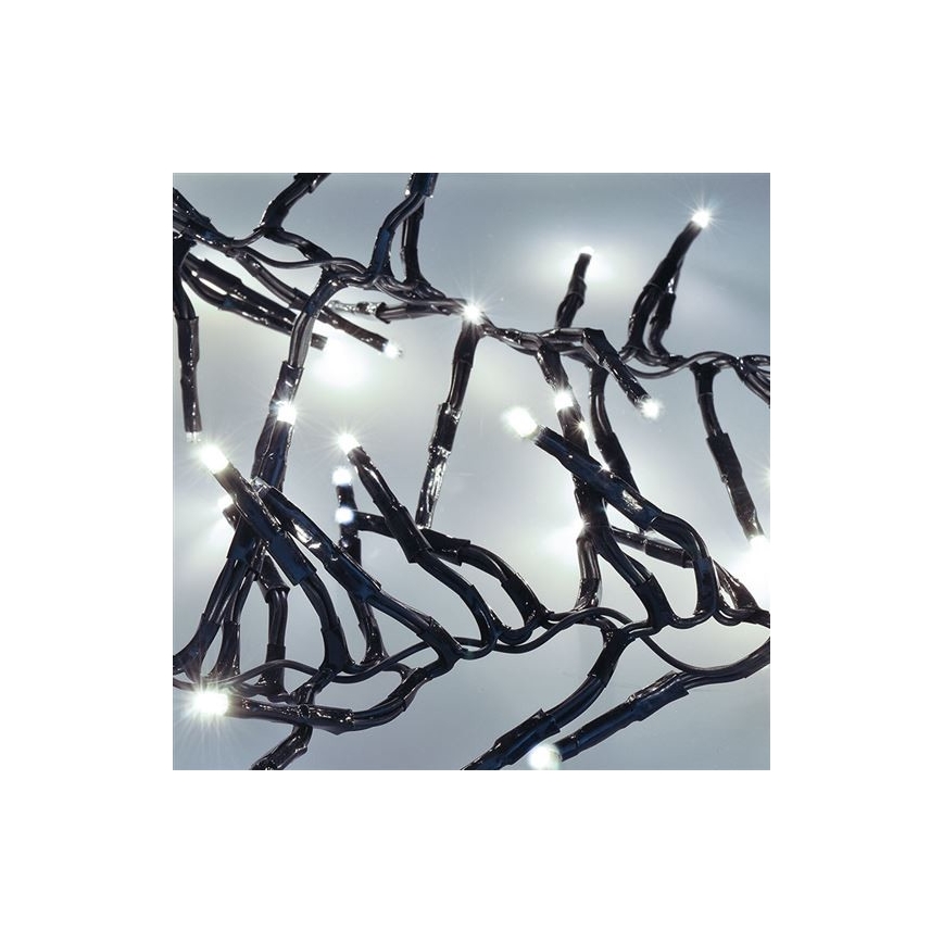 LED spoljna girlanda 576xLED/8 funkcija 8m IP44 hladno bela + daljinski upravljač