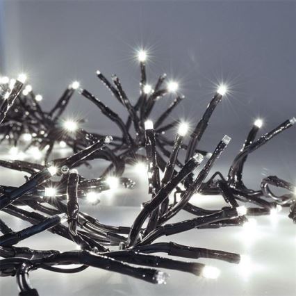 LED spoljna girlanda 576xLED/8 funkcija 8m IP44 hladno bela + daljinski upravljač