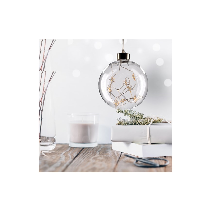 LED božićne kugle 10xLED/2xAA