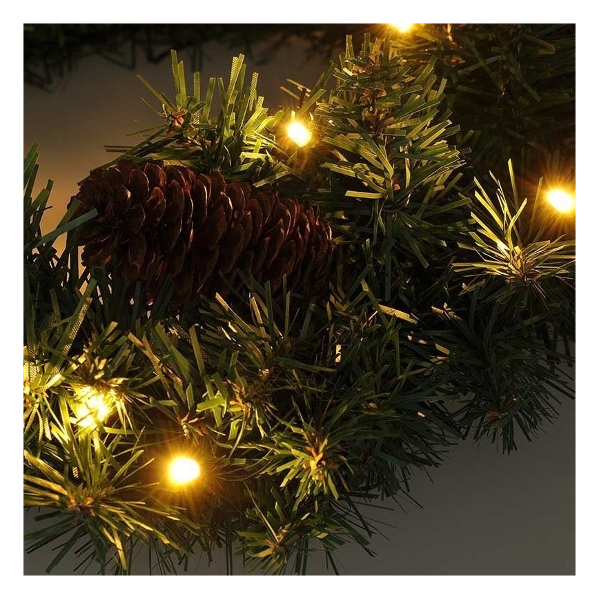 LED spoljašnji božićni venac 15xLED/3xAA IP44