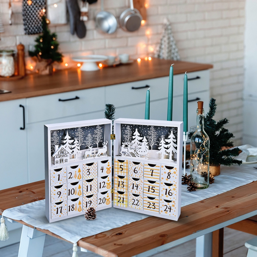 LED adventski kalendar LED/2xAAA