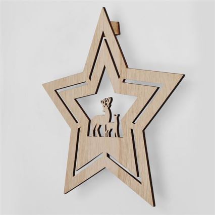 LED božićna dekoracija LED/2xAA zvezda