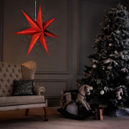 LED božićna dekoracija LED/2xAA 60 cm zvezda