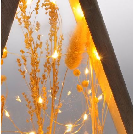 LED božićna dekoracija LED/2xAA zasneženo zimsko cveće