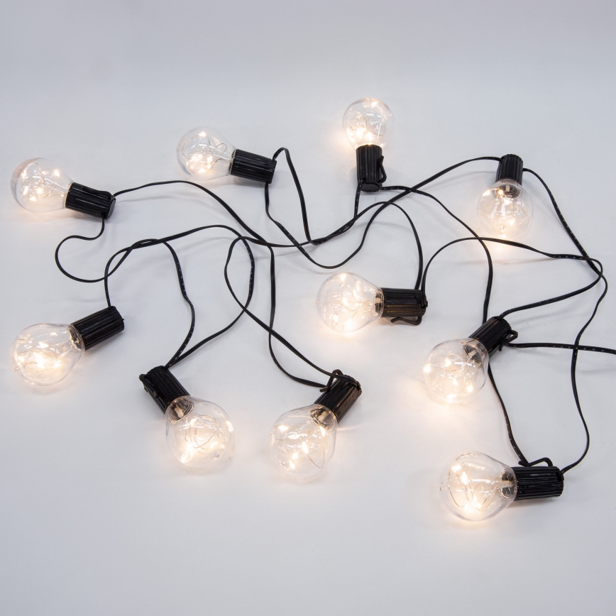 LED spoljašnji dekorativni niz GIRLANDA 10xLED/3xAA 3 m IP44 toplo belo