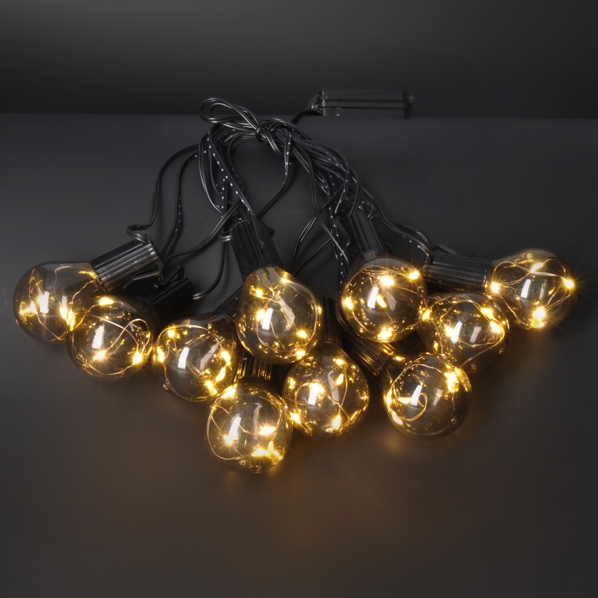 LED spoljašnji dekorativni niz GIRLANDA 10xLED/3xAA 3 m IP44 toplo belo