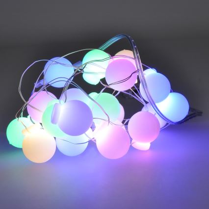 LED  lanac 40xLED/2xAA 4,3 m višebojni