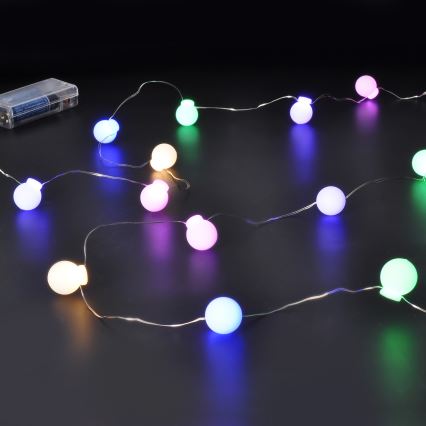 LED božićni lanac 40xLED/2xAA 4,3 m višebojan