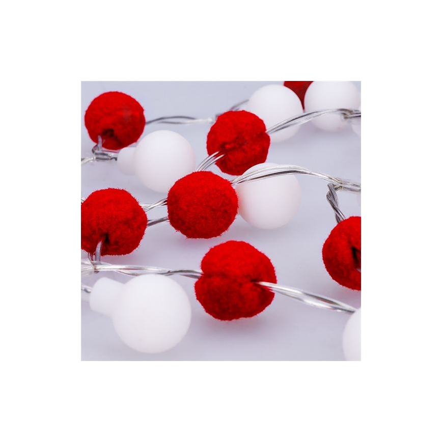 LED lanac 20xLED/2xAA 1,8 m topla bela