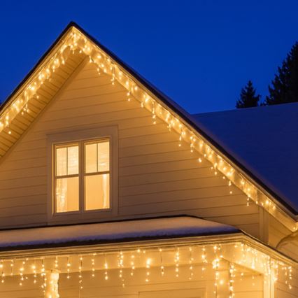 LED spoljna zavesa 360xLED/8 funkcija 15m IP44 topla bela