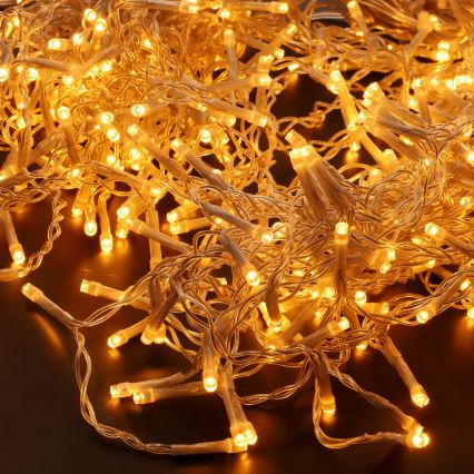 LED spoljna božićna zavesa 360xLED/8 funkcija 15m IP44 topla bela