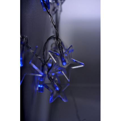 LED božićni niz 10xLED/2xAA 2,5m plava