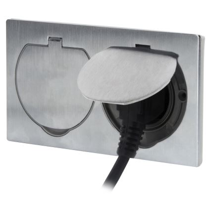 Spoljna ugradna podna dvostruka utičnica IP55